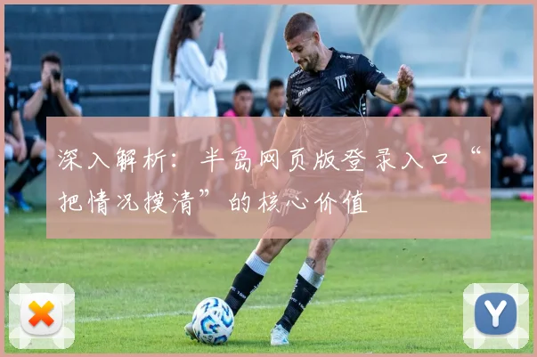 深入解析：半岛网页版登录入口“把情况摸清”的核心价值